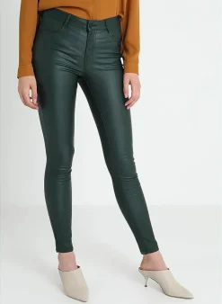 Vila Bestsellertopbroek Van - Vicommit Leatherlook black coated Best Sale