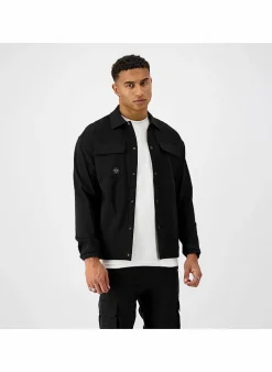 black bananas Jas Delta Cargo Jacket zwart Discount