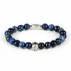 black & gold Black&Gold Armband 13 (8Mm Light Blue) Light Blue Denim Store