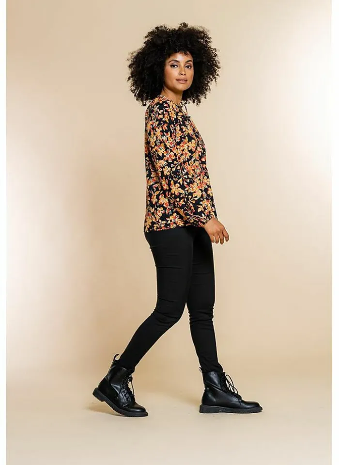 Geisha Bloes Van - 23624 black/orange combi New