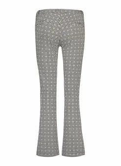 PARA MI Broek Van - Jade Elastic Pied de poule black Hot