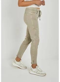 PARA MI Broek Van - Jill Cargo desert sage Clearance