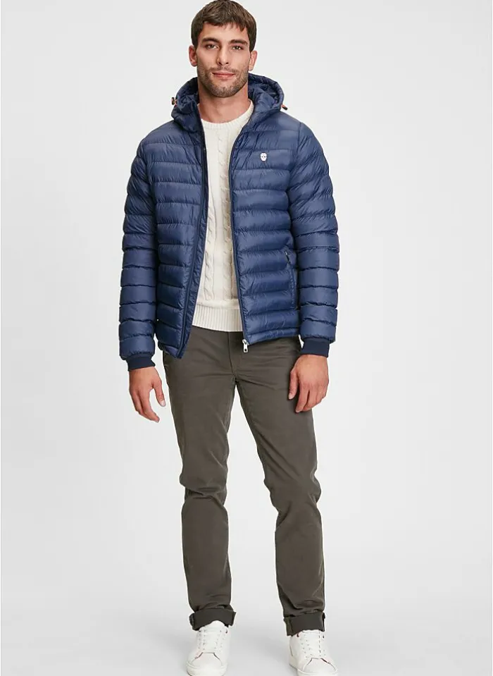 black & gold Jas Van Puffos Donker Blauw Discount
