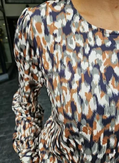 K-design Bloes X127 Met Print En Knoop (Geleverd) p632 Fashion
