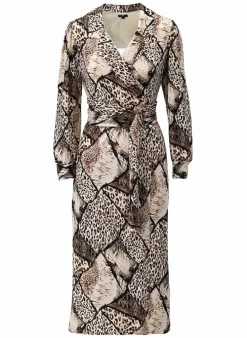 K-design Kleedje X209 Jurk Cache Coeur Met Luipaard Print (Geleverd) p646 Best