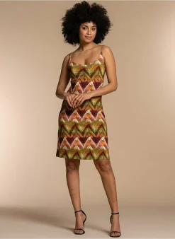 Geisha Kleed Van - 37059 army/orange/pink Best Sale