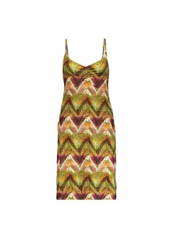 Geisha Kleed Van - 37059 army/orange/pink Best Sale