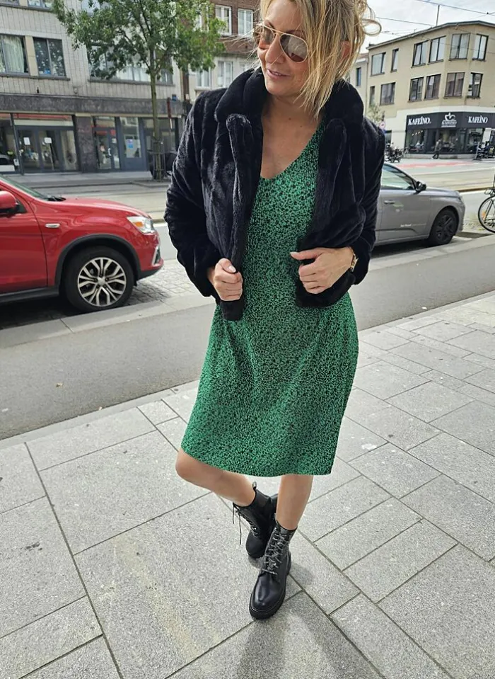 Vila Kleed Van - Pilou bright green New