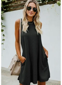 Musthaves Kleed Crisscross zwart Discount