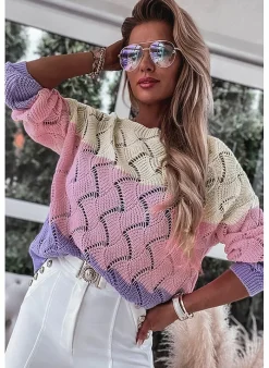 Musthaves Pull Color Block Pink - combi Flash Sale
