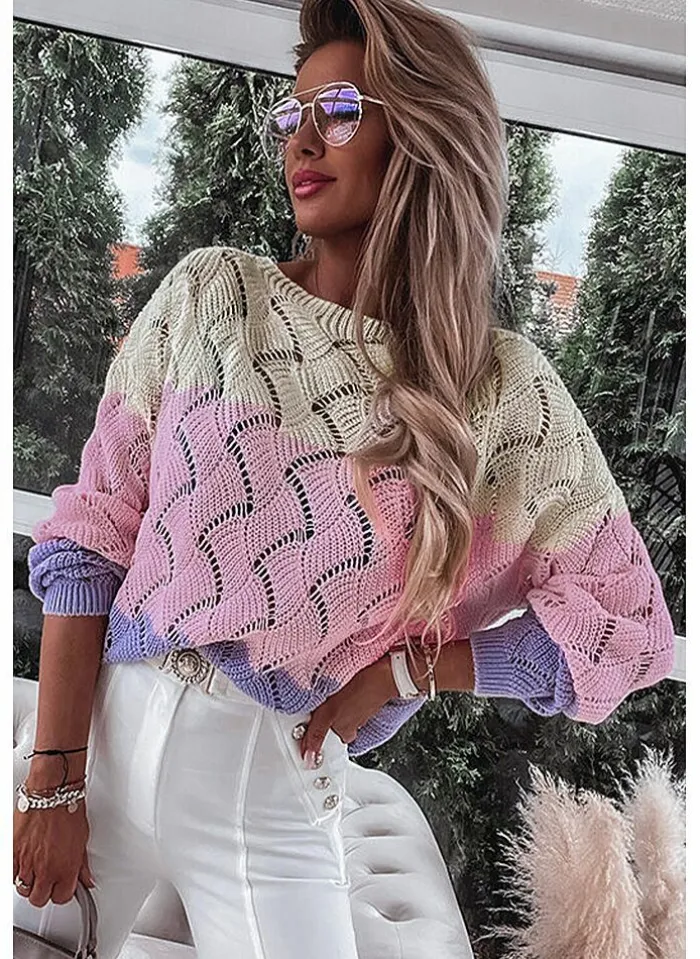 Musthaves Pull Color Block Pink - combi Flash Sale