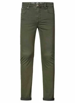 Petrol Broek Seaham Colored army green Hot