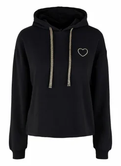 Pieces Hoodie Chilli Amour zwart Outlet