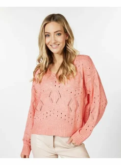 ESQUALO Sweater Van - Sp23.02012 Bright peach Best Sale