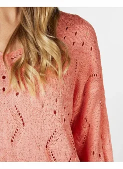 ESQUALO Sweater Van - Sp23.02012 Bright peach Best Sale
