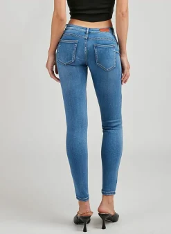 Toxik Jeans Tona Mid Blue Denim Cheap