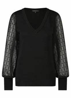 Tramontana Pull V-Neck Fancy Sleeves 15 Outlet