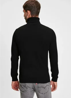 black & gold Trui Van Black And Gold - Bgm-Knit10 zwart Online