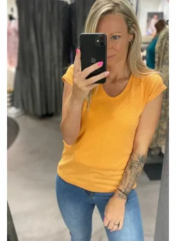 Pieces T-Shirt Van - Pcbillo Noos (Lurex Lijntjes) Bestseller! Reflecting pond Cheap