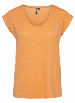 Pieces T-Shirt Van - Pcbillo Noos (Lurex Lijntjes) Bestseller! Reflecting pond Cheap