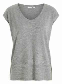 Pieces T-Shirt Van - Pcbillo Noos (Lurex Lijntjes) Bestseller! Reflecting pond Cheap