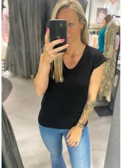Pieces T-Shirt Van - Pcbillo Noos (Lurex Lijntjes) Bestseller! Reflecting pond Cheap