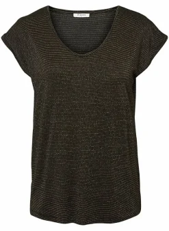 Pieces T-Shirt Van - Pcbillo Noos (Lurex Lijntjes) Bestseller! Reflecting pond Cheap