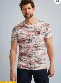 PME LEGEND Tshirt Van Pme - Ptss2306593 7013 bone white Clearance