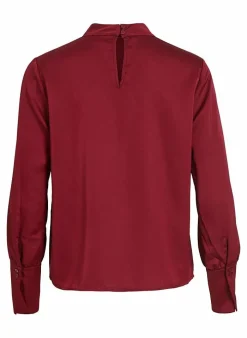 Vila Bloes Ellette Highneck (Noos) beet red Discount