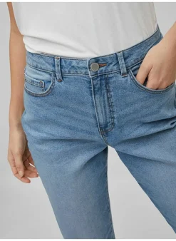 Vila Jeans Naomi Mom Jeans (Noos) Light Blue Denim Best Sale