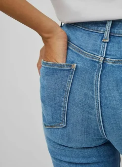 Vila Jeans Visarah Skinny (Noos) medium blue denim Flash Sale