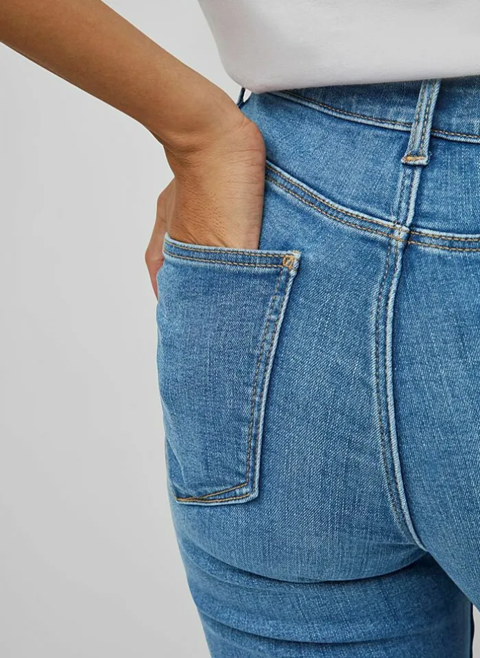 Vila Jeans Visarah Skinny (Noos) medium blue denim Flash Sale