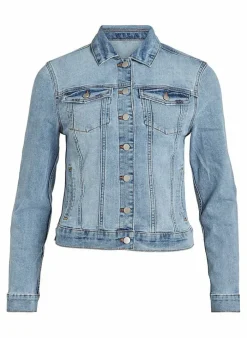 Vila Jeansvest Show (Noos) Light Blue Denim Hot