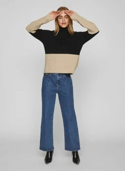 Vila Pull Ril Blocking (Noos) zwart Online